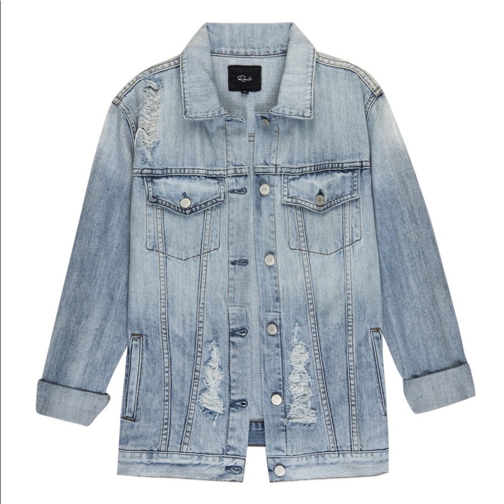 Rails Light Blue Distressed Jean Jacket
